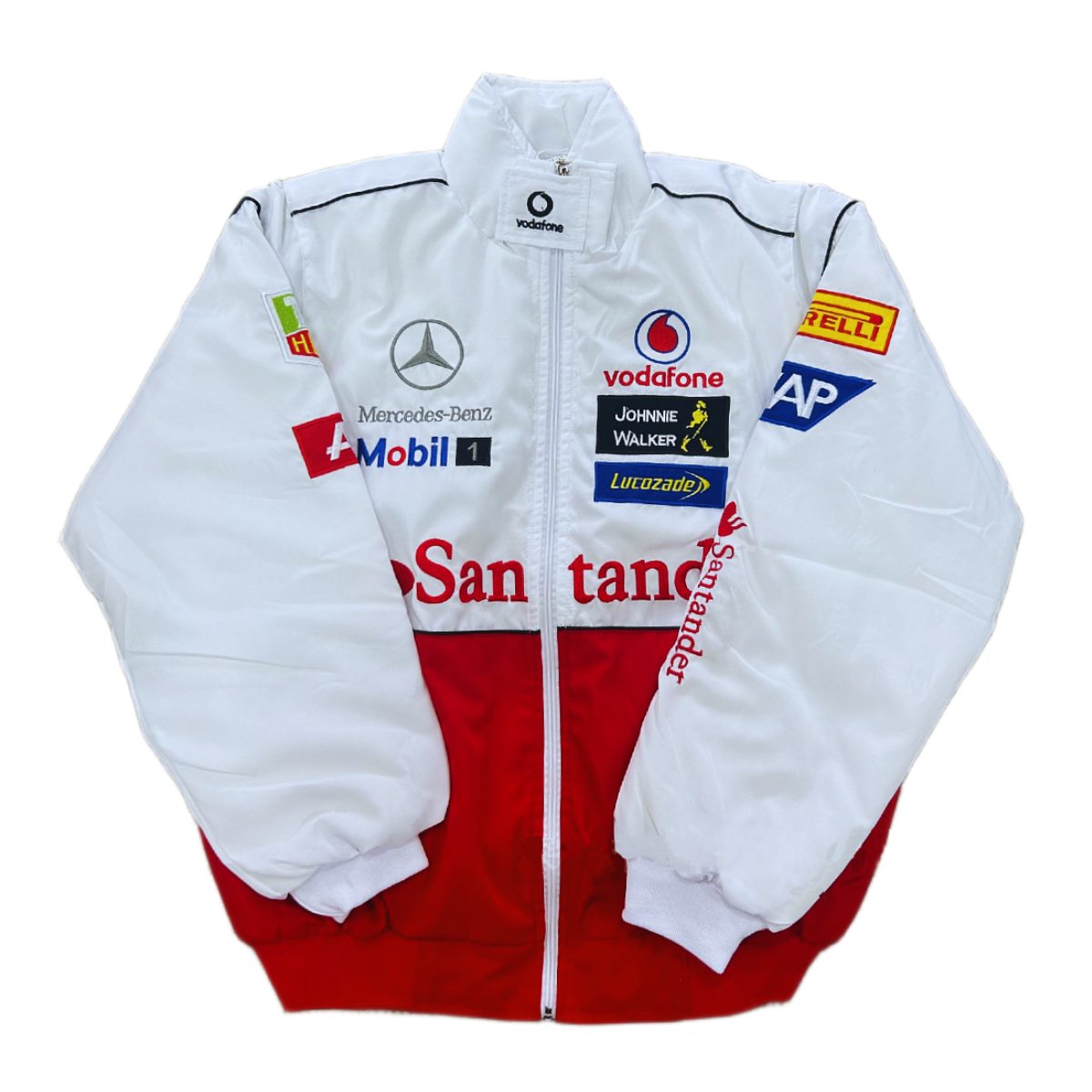 Mercedes Vintage Racing Jacket - Quilted Motorsport Outerwear
