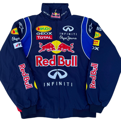 RB Blue Vintage Padded Racing Jacket - Red Bull F1 Outerwear