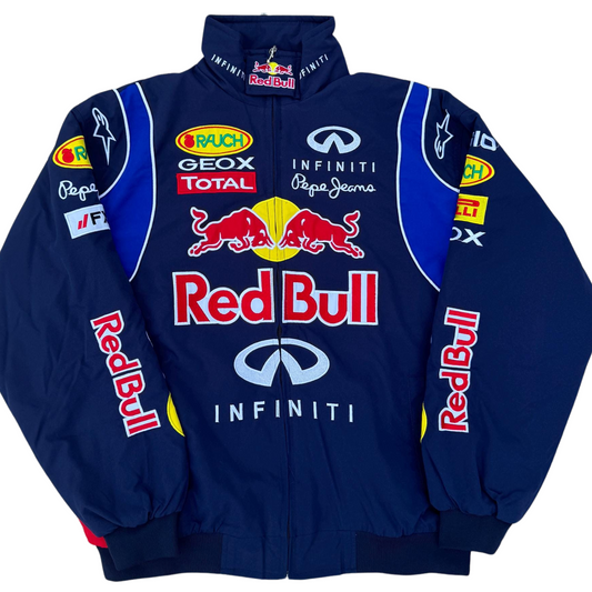 RB Blue Vintage Padded Racing Jacket - Red Bull F1 Outerwear