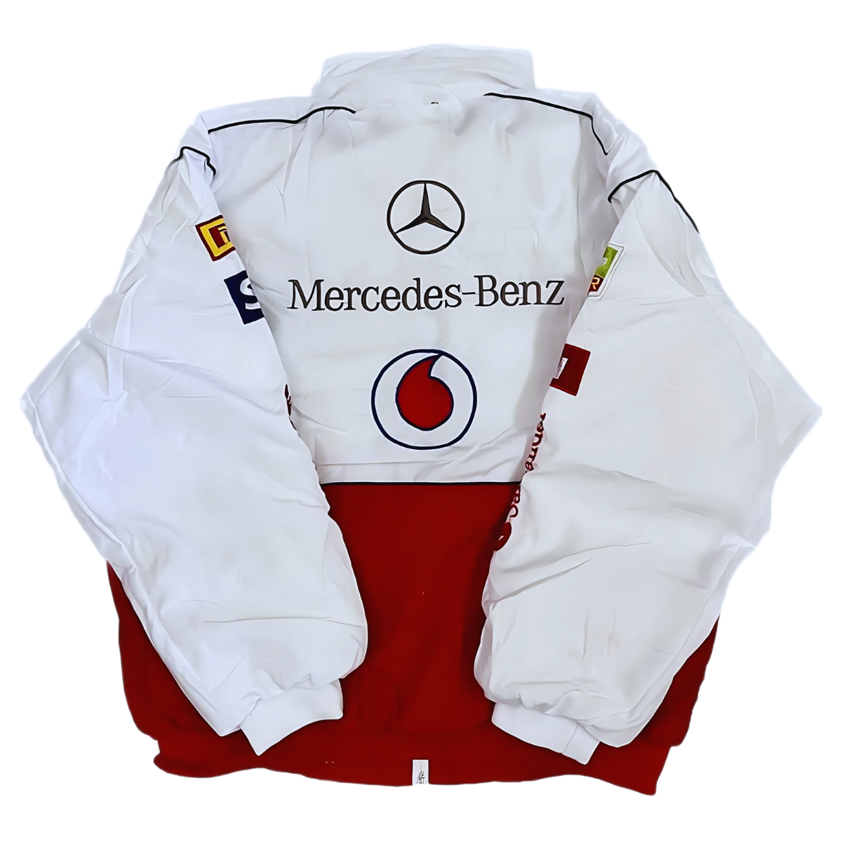 Mercedes Vintage Racing Jacket - Quilted Motorsport Outerwear