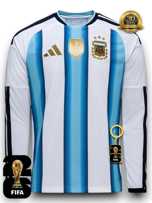 Argentina World Cup 2026 Home Jersey - Long Sleeve