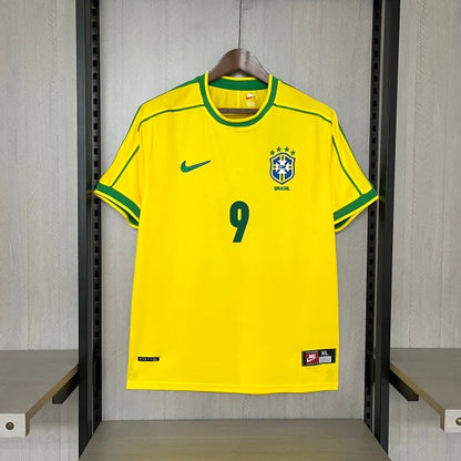 Brazil 1998/99 Retro Jersey - RONALDO #9