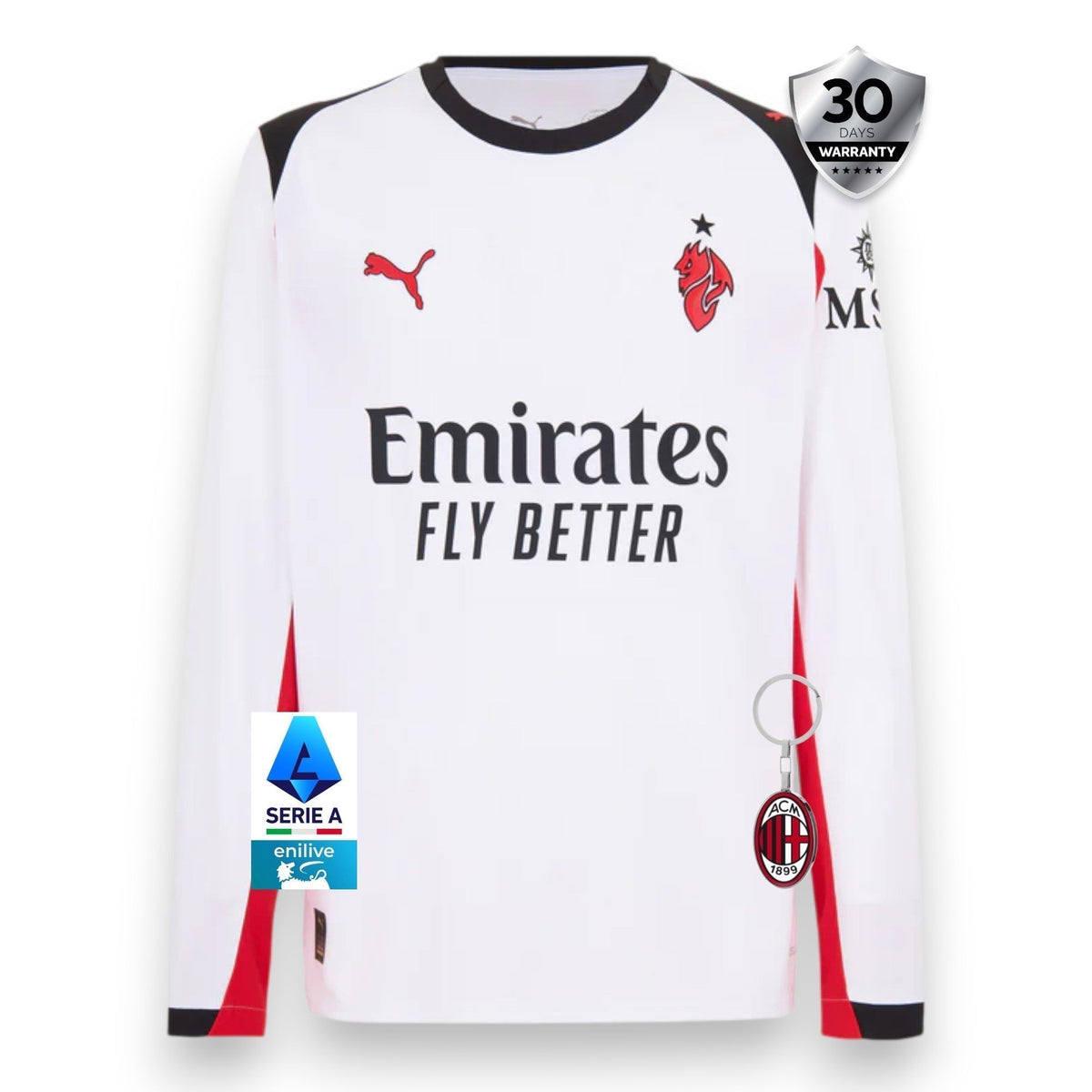 AC Milan Away Jersey 2025/26 - Long Sleeve