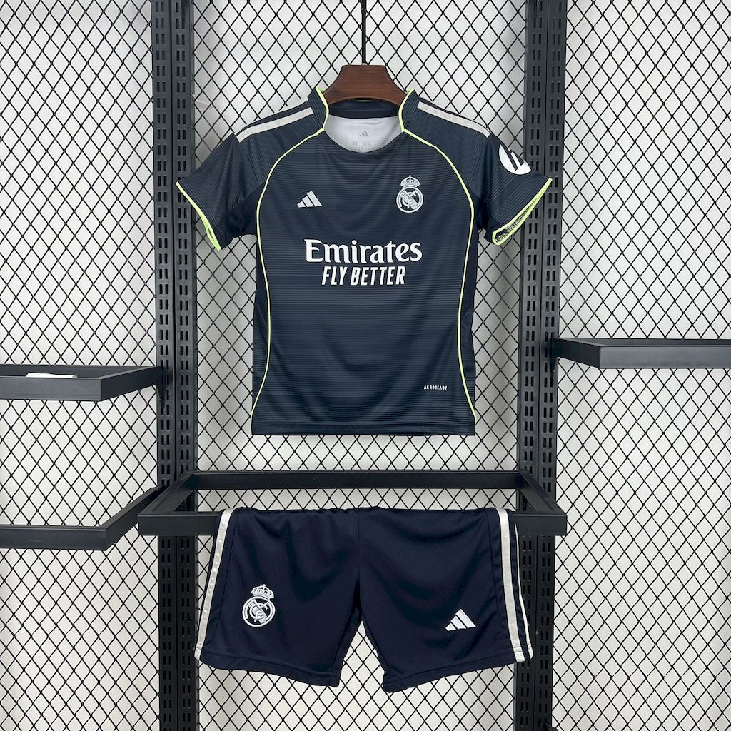 Real Madrid 2025/26 Away Kids Kit