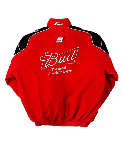 Budweiser Red Vintage Racing Jacket - Heritage Team Outerwear