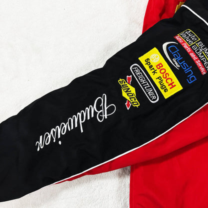 Budweiser Red Vintage Racing Jacket - Heritage Team Outerwear