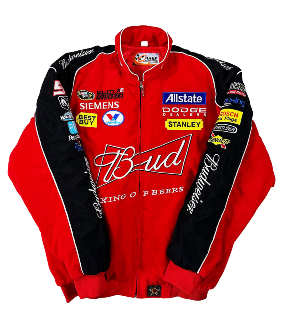 Budweiser Red Vintage Racing Jacket - Heritage Team Outerwear