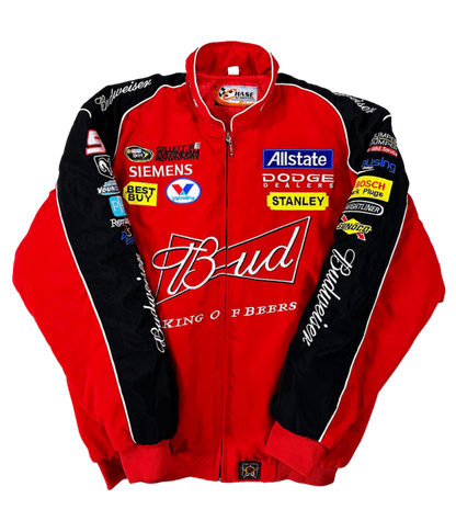 Budweiser Red Vintage Racing Jacket - Heritage Team Outerwear