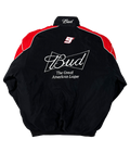 Budweiser Black Racing Jacket - Vintage Embroidered Team Coat