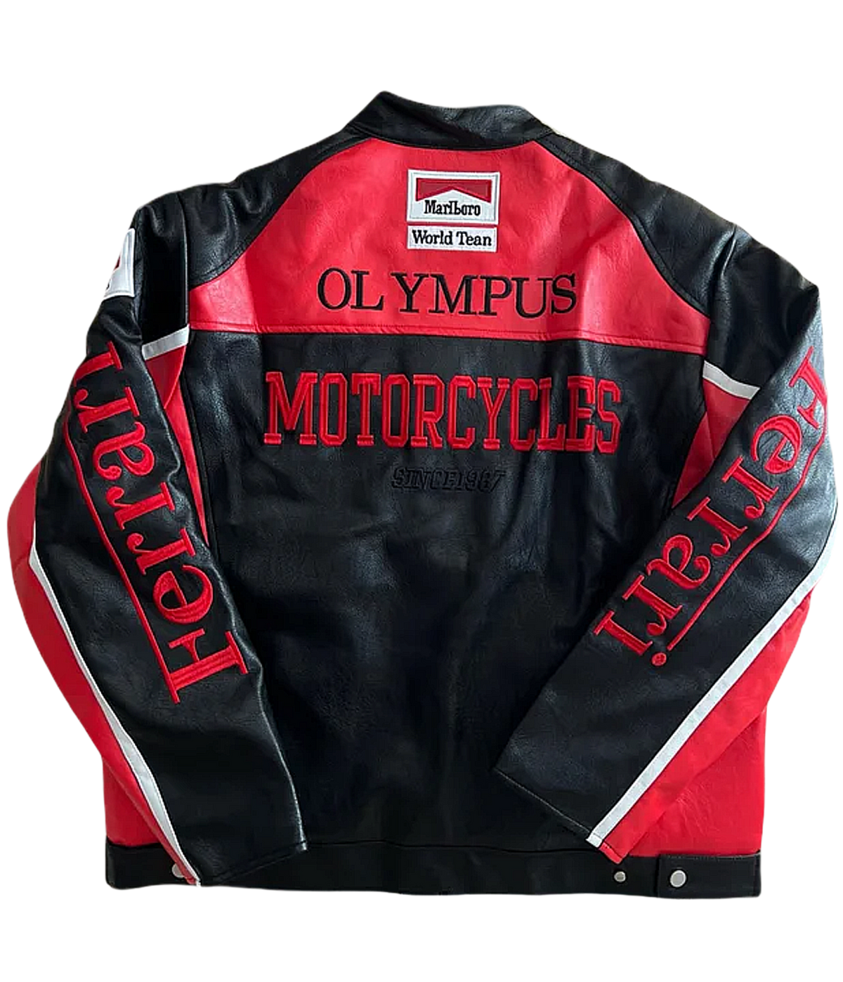 Ferrari Marlboro Leather Racing Jacket - Vintage F1 Outerwear
