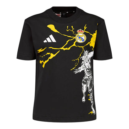 Real Madrid Kids Adidas x Marvel T-Shirt 25/26 Black
