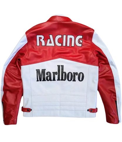 Marlboro Racing Leather Jacket - Classic F1 Vintage Outerwear