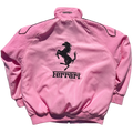 Vintage Pink Scuderia Racing Jacket - Ferrari Team Outerwear