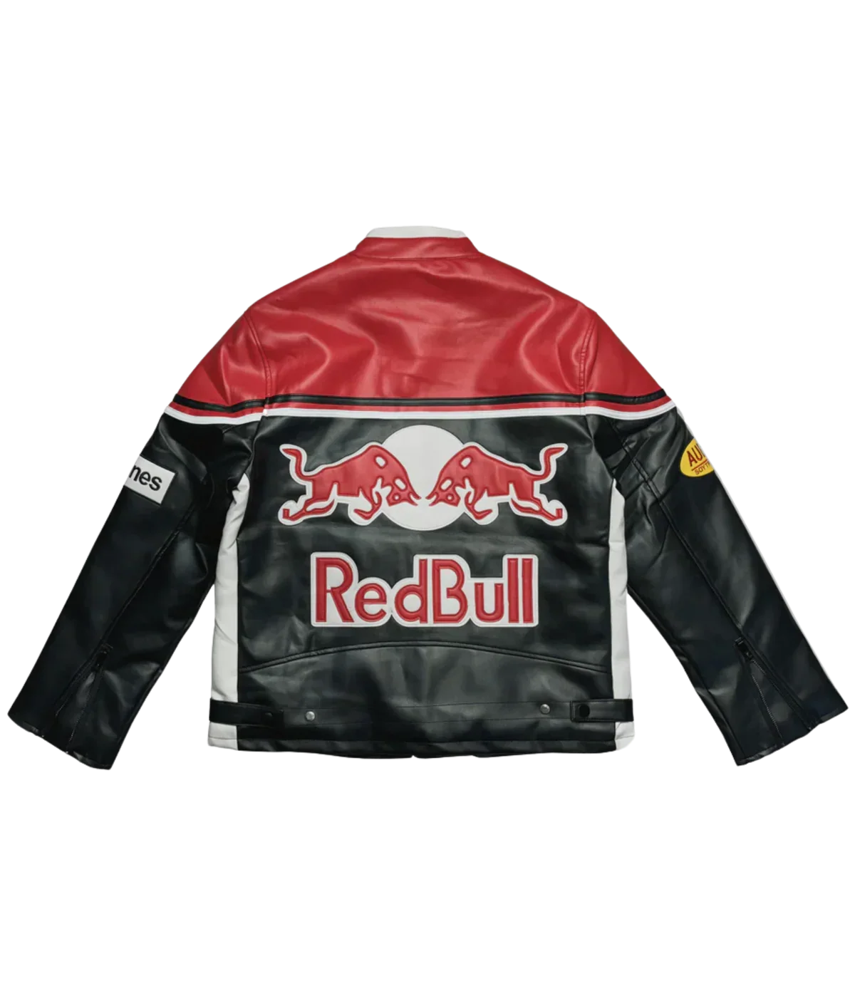 RB Racing Leather Jacket - Red Bull F1 Vintage Team Outerwear