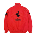 Vintage Scuderia Red White Jacket - Ferrari F1 Team Outerwear