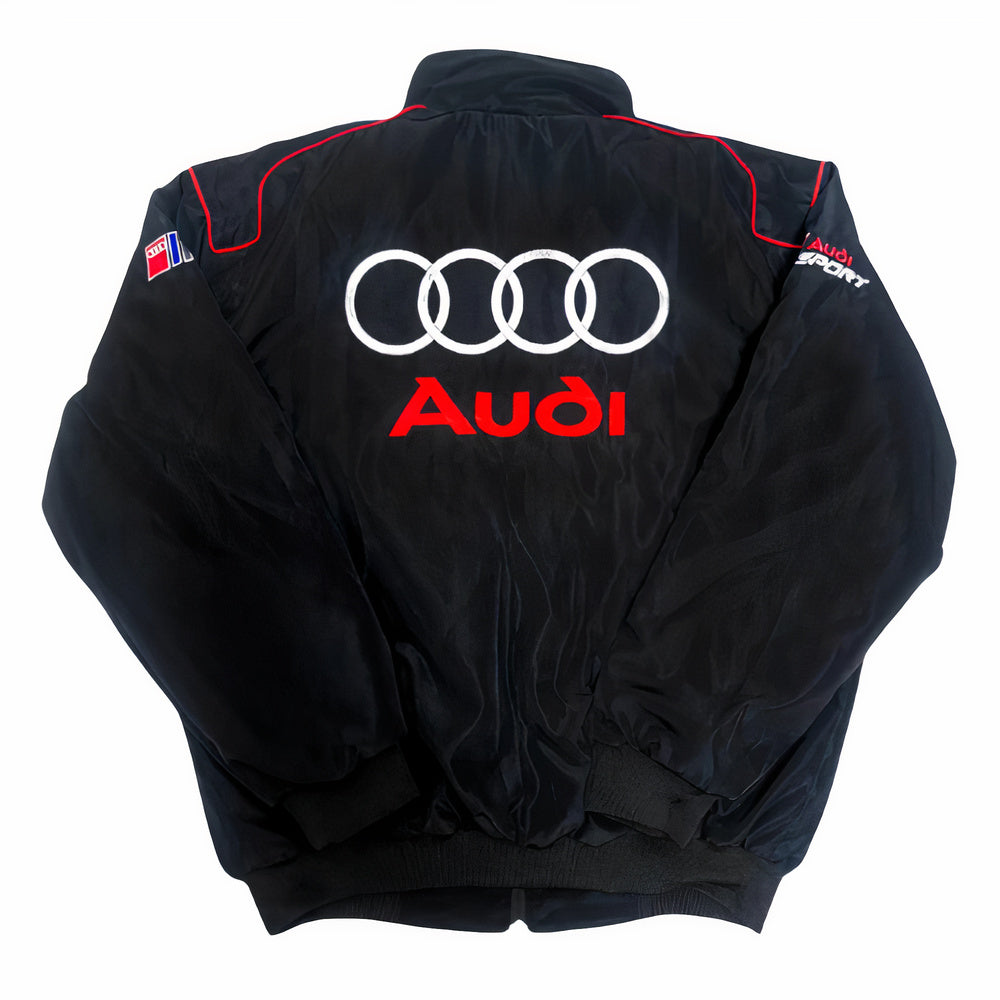 Audi Vintage Racing Team Jacket - Embroidered Motorsport Coat