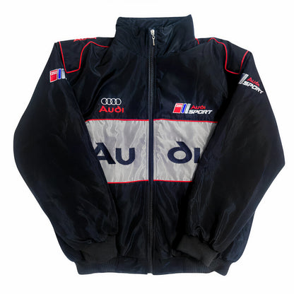 Audi Vintage Racing Team Jacket - Embroidered Motorsport Coat