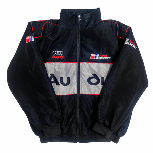 Audi Vintage Racing Team Jacket - Embroidered Motorsport Coat