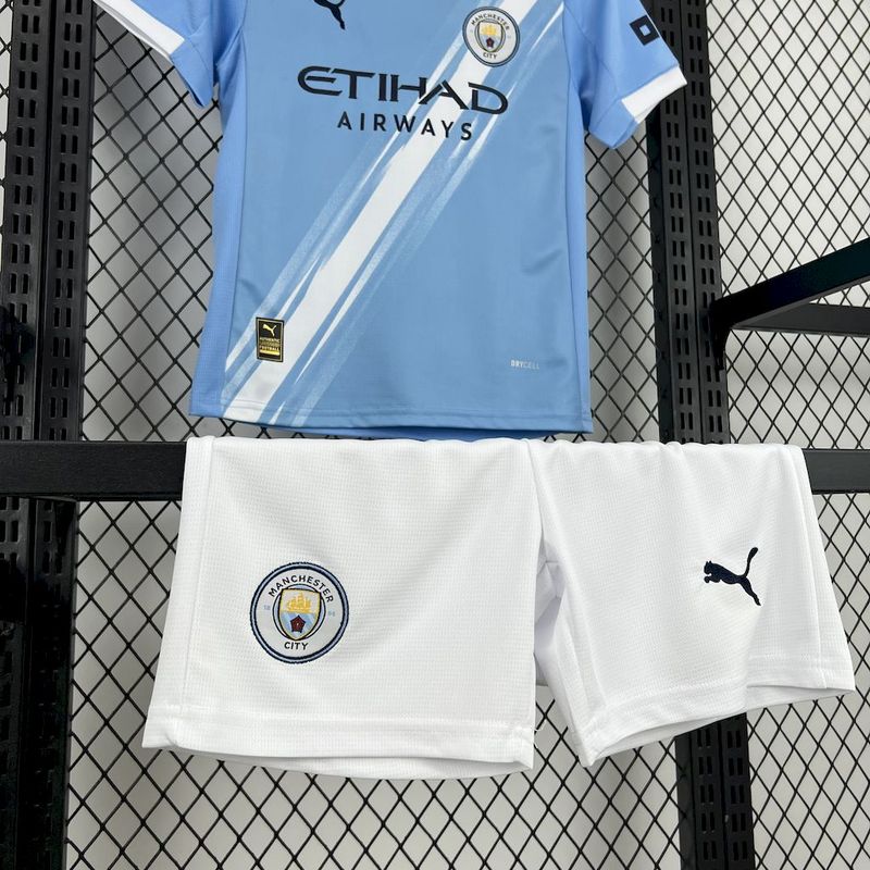 Kids Manchester City Home Kit 2025/26