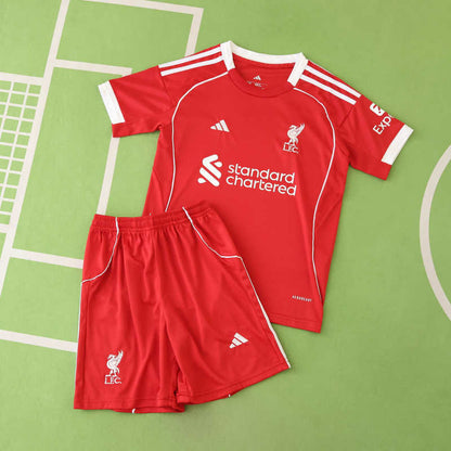 Kids Liverpool Home Kit 2025/26