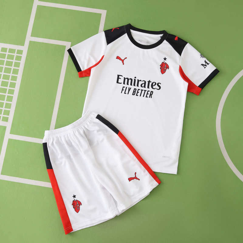 Kids AC Milan Away Kit 2025/26