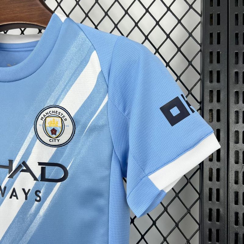 Kids Manchester City Home Kit 2025/26