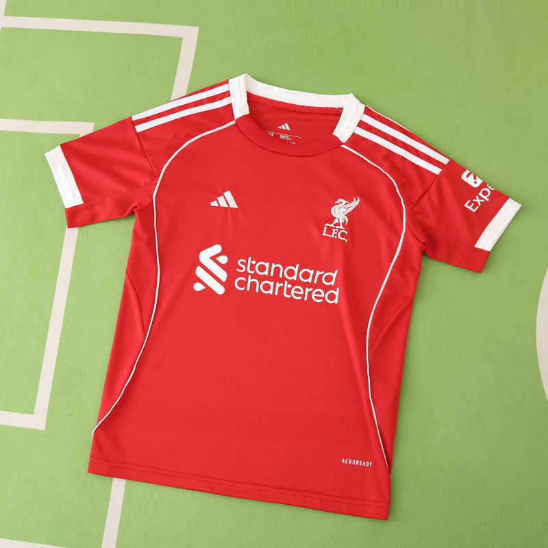 Kids Liverpool Home Kit 2025/26
