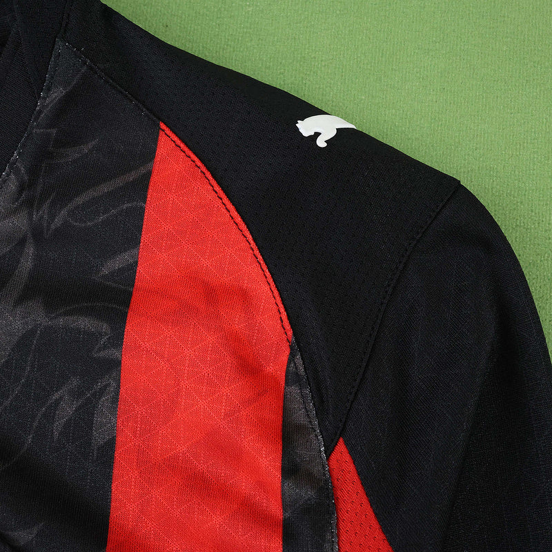 AC Milan Home Jersey 2025/26 Player Version - Long Sleeve