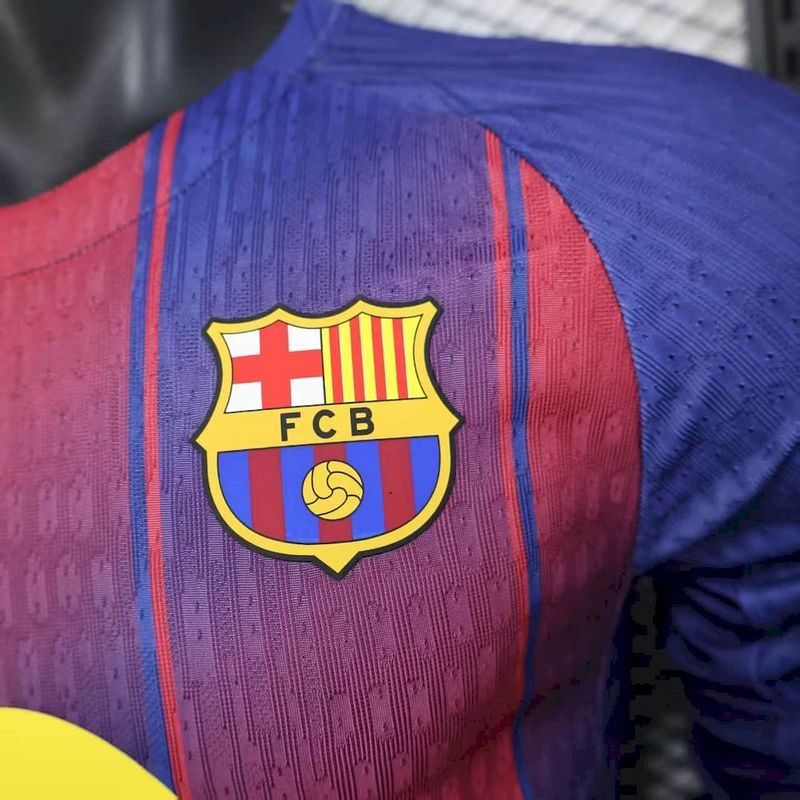 Barcelona 25/26 Home Player Jersey - Long Sleeve