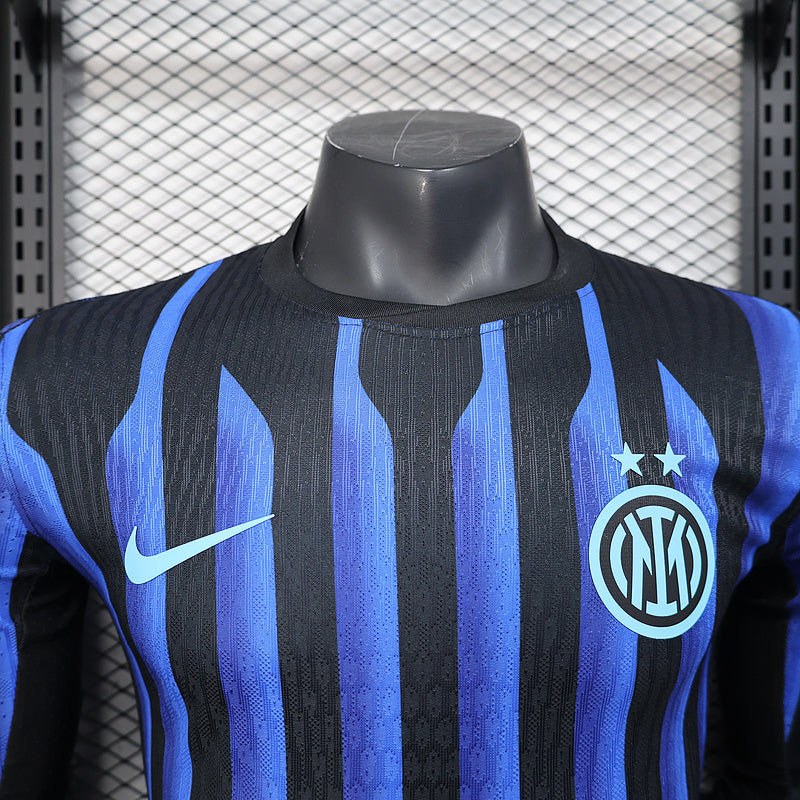 Inter Milan Home 2025/2026 Player Jersey - Long Sleeve