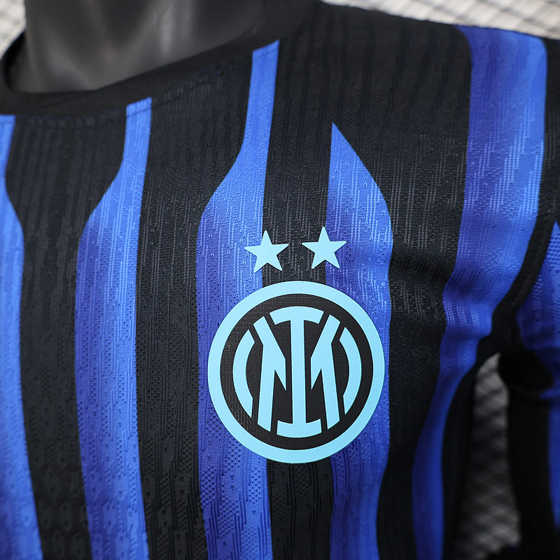Inter Milan Home 2025/2026 Player Jersey - Long Sleeve
