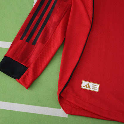 Manchester United Player Home Jersey 2025/26 - Long Sleeve