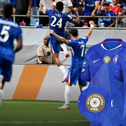 Chelsea Home Jersey 25/26 with World Champions 25 printing