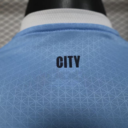 Manchester City Player Home Jersey 2025/26 Long Sleeve