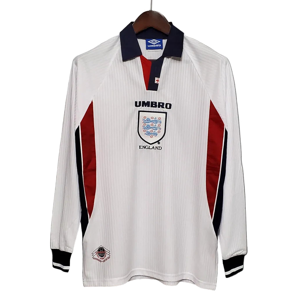 England Retro Home Jersey 1998 - Long Sleeve