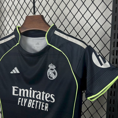 Real Madrid 2025/26 Away Kids Kit