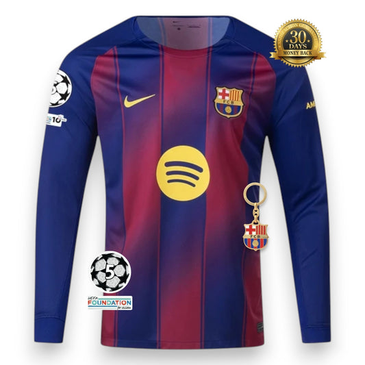 Barcelona 25/26 Home Jersey - Long Sleeve