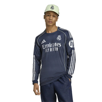 Real Madrid 2025/26 Away Long Sleeves Jersey
