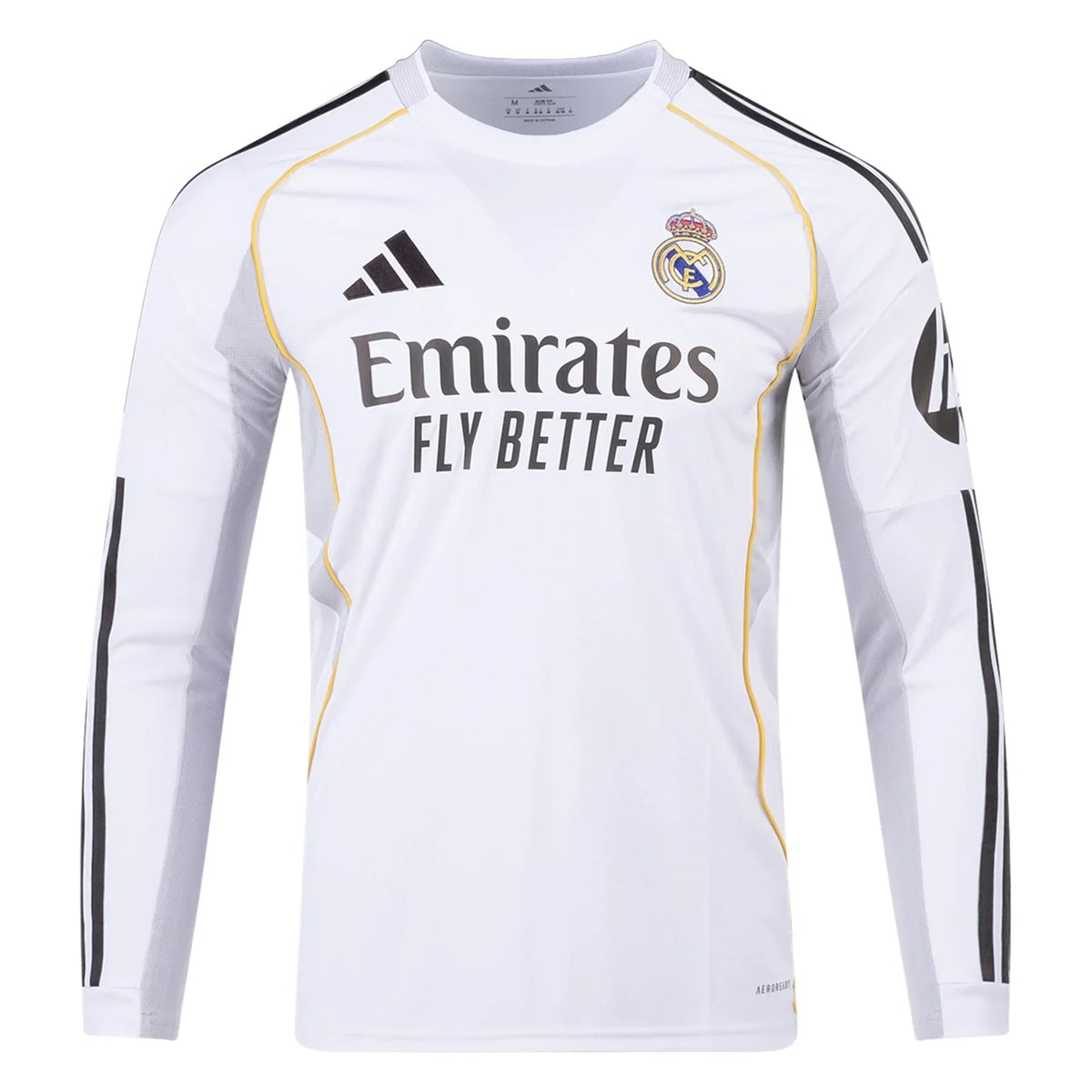 Real Madrid 2025/26 Home Long Sleeves Jersey