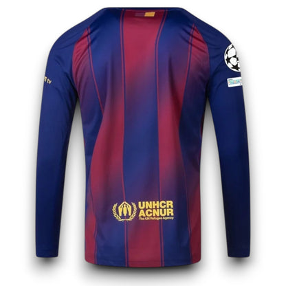 Barcelona 25/26 Home Player Jersey - Long Sleeve