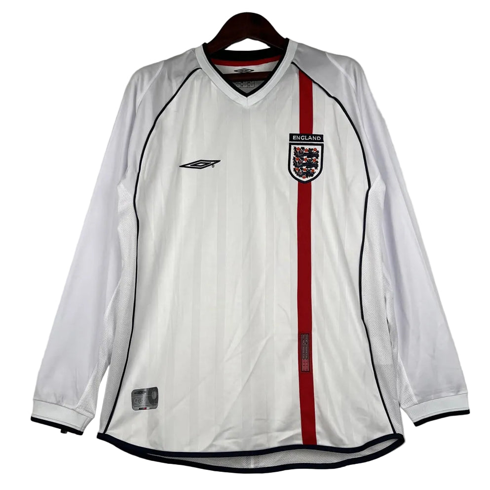 England Retro Home Jersey 2002 - Long Sleeve