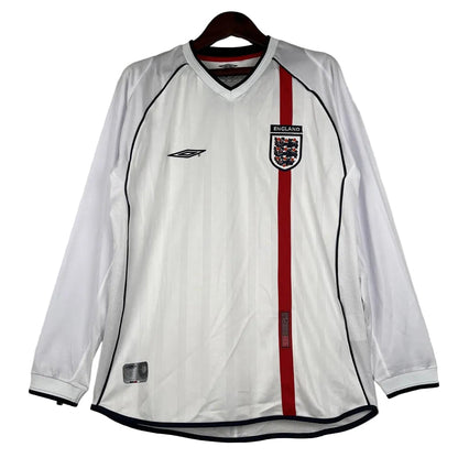 England Retro Home Jersey 2002 - Long Sleeve