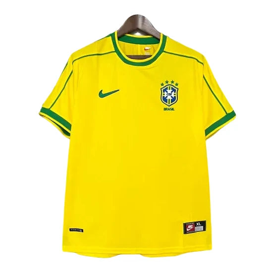 Brazil Retro 1998 Home Jersey