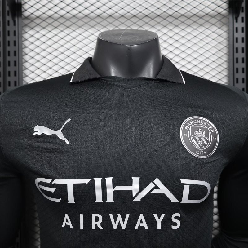 Manchester City Player Away Jersey 2025/26 Long Sleeve