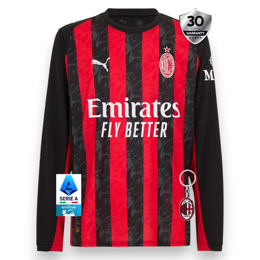 AC Milan Home Jersey 2025/26 - Long Sleeve