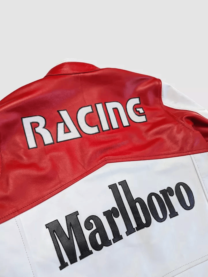 Marlboro Racing Leather Jacket - Classic F1 Vintage Outerwear