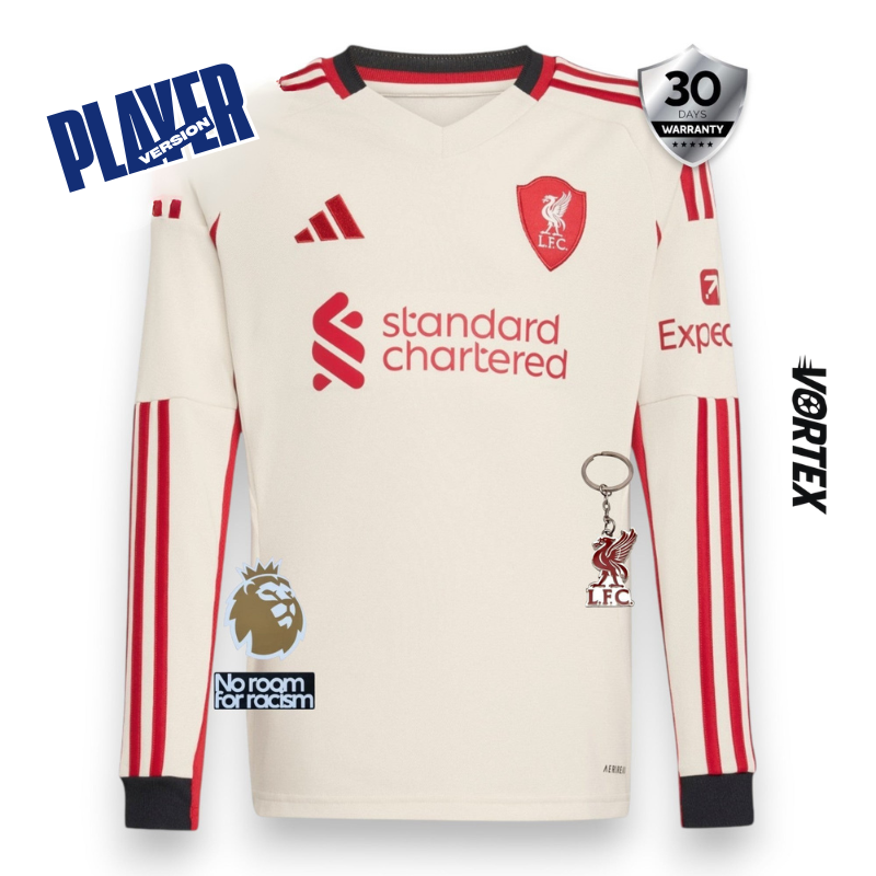 Liverpool Away Player Jersey 2025/26 - Long Sleeve