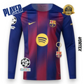 Barcelona 25/26 Home Player Jersey - Long Sleeve