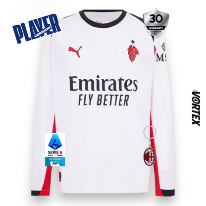 AC Milan Away Jersey 2025/26 Player Version - Long Sleeve