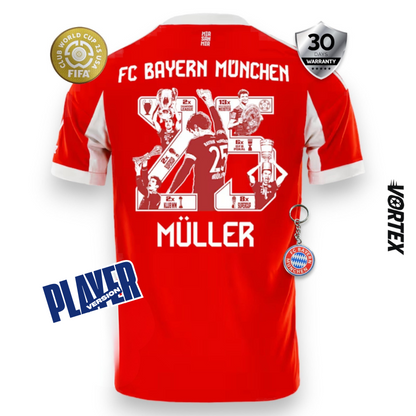 Bayern Munich Player Home Jersey 2025/26 - Müller Special Edition